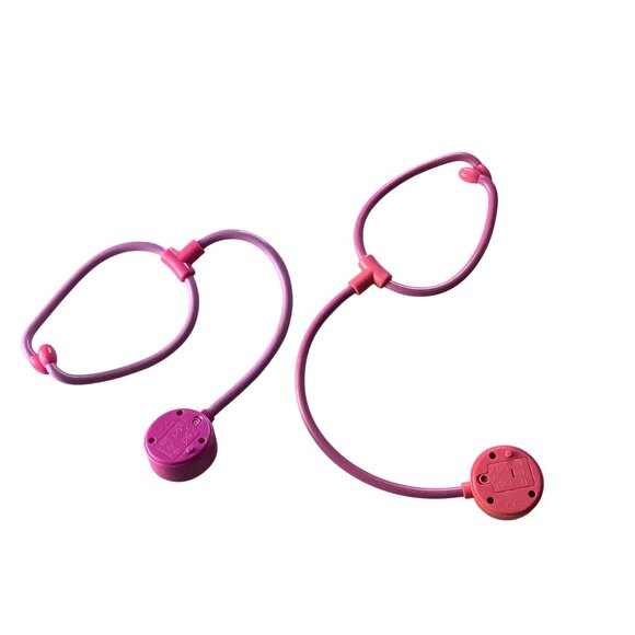 Doc McStuffins Kids Play Stethoscope Set 2 Pc Pink & Purple Bandage Design - Picture 6 of 8